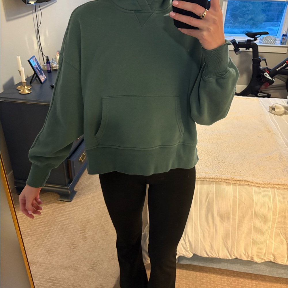 A&F Green Hoodie Sweatshirt